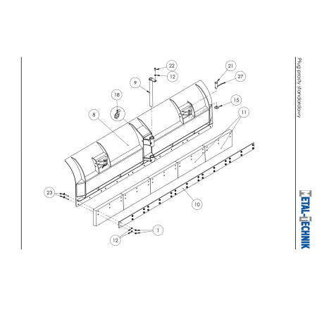Części zamienne - Pług prosty standard